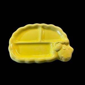 Japan Toscany Collection Divided Yellow Sheep Dish